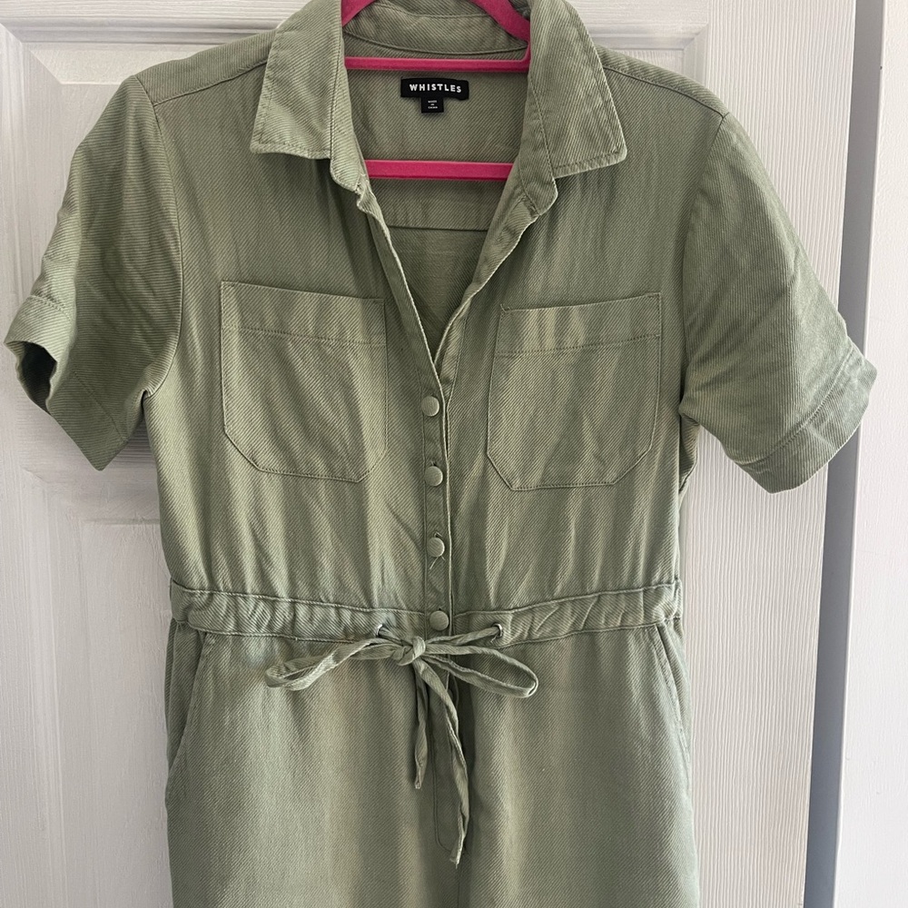 Whistles Khaki Green Jumpsuit